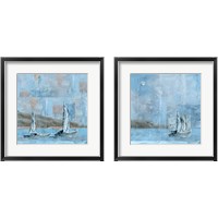 Framed 'Sailboat 2 Piece Framed Art Print Set' border=