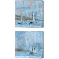 Framed 'Sailboat 2 Piece Canvas Print Set' border=