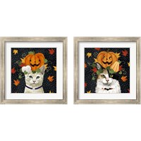 Framed Halloween Cat 2 Piece Framed Art Print Set