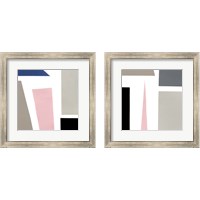 Framed 'Color Blocks 2 Piece Framed Art Print Set' border=
