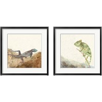 Framed 'Reptillian 2 Piece Framed Art Print Set' border=