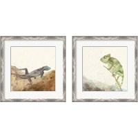 Framed 'Reptillian 2 Piece Framed Art Print Set' border=