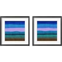 Framed 'Blue Ridge Abstract 2 Piece Framed Art Print Set' border=