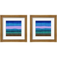 Framed 'Blue Ridge Abstract 2 Piece Framed Art Print Set' border=