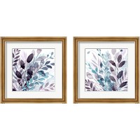 Framed 'Crystallized Flora 2 Piece Framed Art Print Set' border=