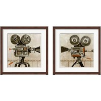 Framed 'Vintage Reel 2 Piece Framed Art Print Set' border=