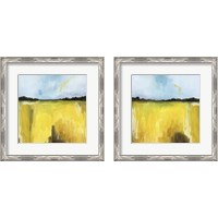 Framed 'Gilt Meadow 2 Piece Framed Art Print Set' border=