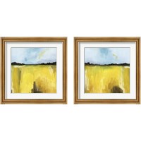 Framed 'Gilt Meadow 2 Piece Framed Art Print Set' border=