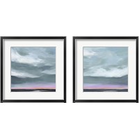 Framed 'Amethyst Marsh 2 Piece Framed Art Print Set' border=