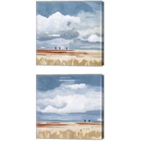 Framed 'Prairie Landscape 2 Piece Canvas Print Set' border=
