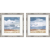 Framed 'Prairie Landscape 2 Piece Framed Art Print Set' border=