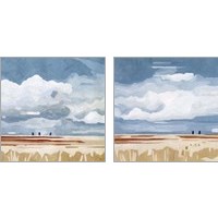 Framed 'Prairie Landscape 2 Piece Art Print Set' border=
