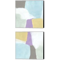 Framed 'Cloud Block 2 Piece Canvas Print Set' border=
