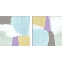 Framed 'Cloud Block 2 Piece Art Print Set' border=
