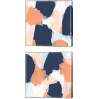 Framed 'Confetti Impression 2 Piece Canvas Print Set' border=
