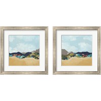 Framed Patchwork Hillside 2 Piece Framed Art Print Set