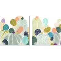 Framed Candy Cactus 2 Piece Art Print Set