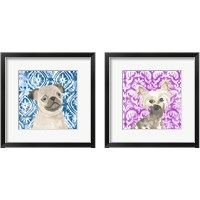 Framed Parlor Pooches 2 Piece Framed Art Print Set