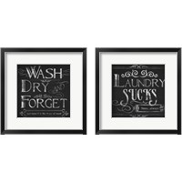 Framed 'Laundry Snark 2 Piece Framed Art Print Set' border=