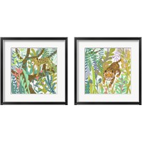 Framed 'Jungle Roar 2 Piece Framed Art Print Set' border=