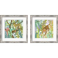 Framed 'Jungle Roar 2 Piece Framed Art Print Set' border=