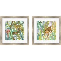 Framed 'Jungle Roar 2 Piece Framed Art Print Set' border=