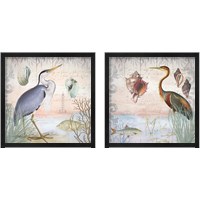 Framed Waterside Birds 2 Piece Framed Art Print Set