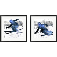 Framed 'Extreme Skier 2 Piece Framed Art Print Set' border=