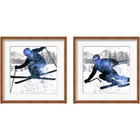 Framed 'Extreme Skier 2 Piece Framed Art Print Set' border=