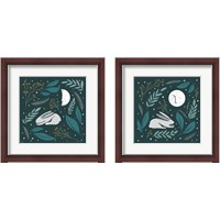 Framed 'Sweet Dreams Bunny 2 Piece Framed Art Print Set' border=