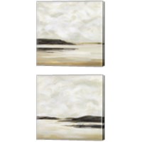 Framed Cloudy Coast 2 Piece Canvas Print Set