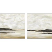 Framed 'Cloudy Coast 2 Piece Art Print Set' border=