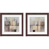 Framed 'City Strata 2 Piece Framed Art Print Set' border=