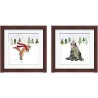 Framed 'Woodland Christmas 2 Piece Framed Art Print Set' border=