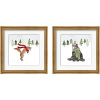 Framed 'Woodland Christmas 2 Piece Framed Art Print Set' border=