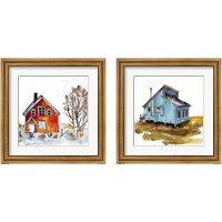 Framed 'Rad Cabin 2 Piece Framed Art Print Set' border=