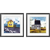 Framed 'Cabin Scape 2 Piece Framed Art Print Set' border=