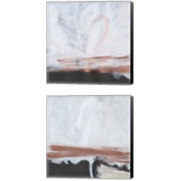 Framed 'Tundra Sunset 2 Piece Canvas Print Set' border=