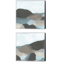 Framed 'Riverbend Valley 2 Piece Canvas Print Set' border=