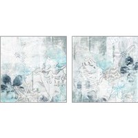 Framed 'Ocean Abstraction 2 Piece Art Print Set' border=