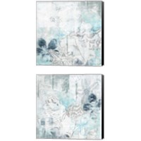 Framed 'Ocean Abstraction 2 Piece Canvas Print Set' border=