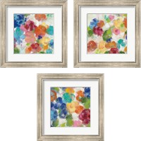 Framed Hydrangea Bouquet 3 Piece Framed Art Print Set