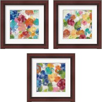 Framed Hydrangea Bouquet 3 Piece Framed Art Print Set