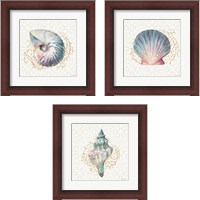 Framed 'Ocean Dream 3 Piece Framed Art Print Set' border=