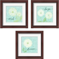 Framed Dandelion Wishes 3 Piece Framed Art Print Set