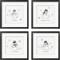Framed Thoughtfully Frozen 4 Piece Framed Art Print Set