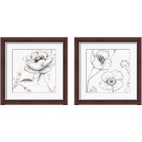 Framed Blossom Sketches 2 Piece Framed Art Print Set