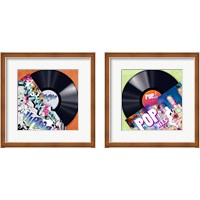 Framed 'Vinyl Club 2 Piece Framed Art Print Set' border=