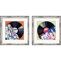 Framed 'Vinyl Club 2 Piece Framed Art Print Set' border=