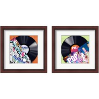 Framed 'Vinyl Club 2 Piece Framed Art Print Set' border=